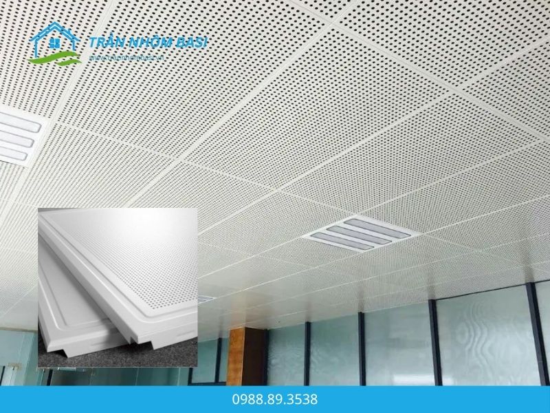 trần nhôm giả gỗ tấm phẳng
