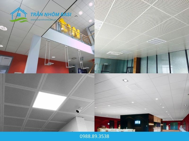 ứng dụng trần nhôm clip-in 600x600 austrong