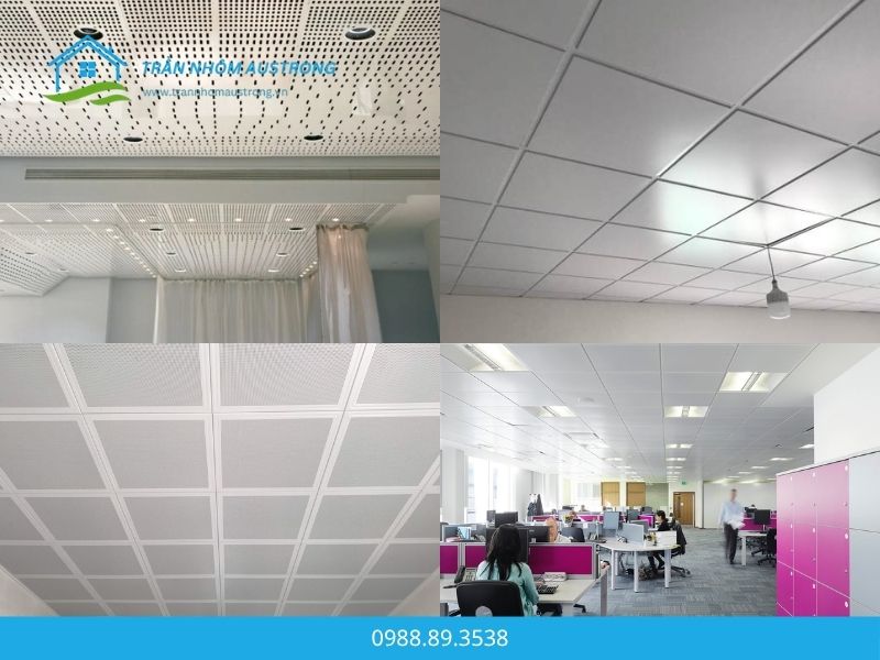 ứng dụng thực tế trần nhôm thả