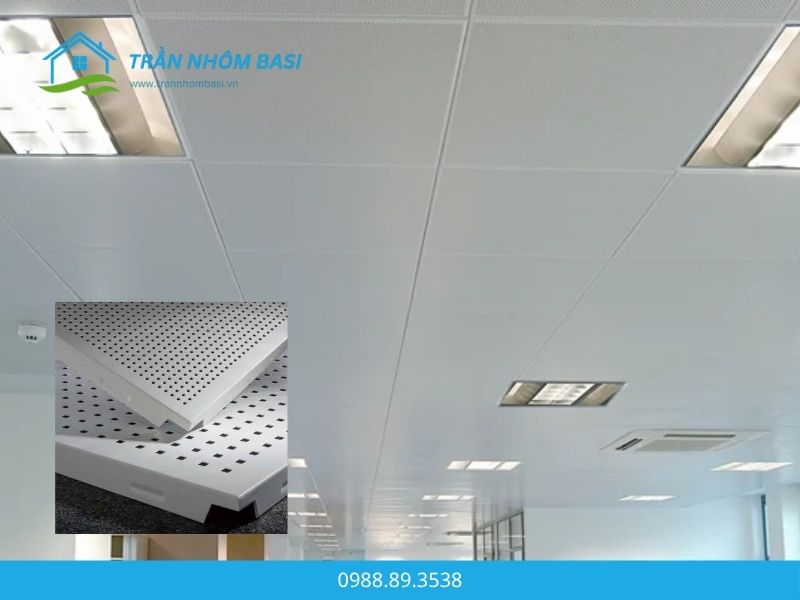 Trần nhôm đục lỗ Clip-in