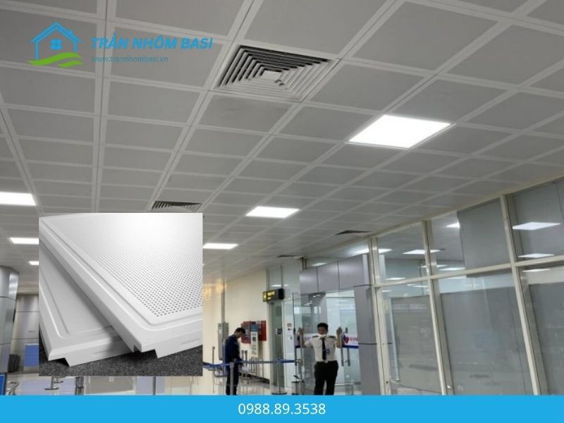 Trần nhôm đục lỗ Lay-in