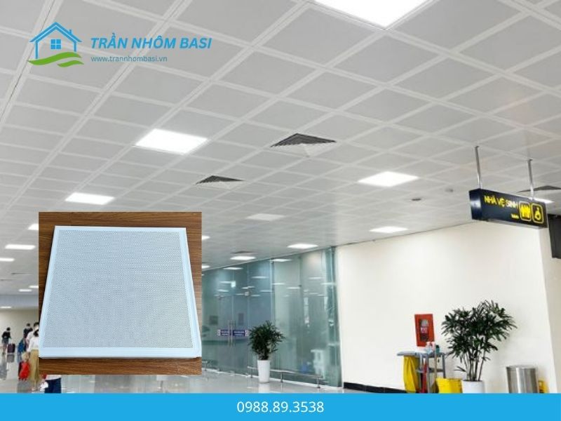 Trần nhôm đục lỗ tiêu âm